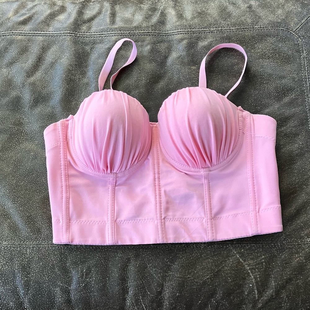 Pink Bustier Top